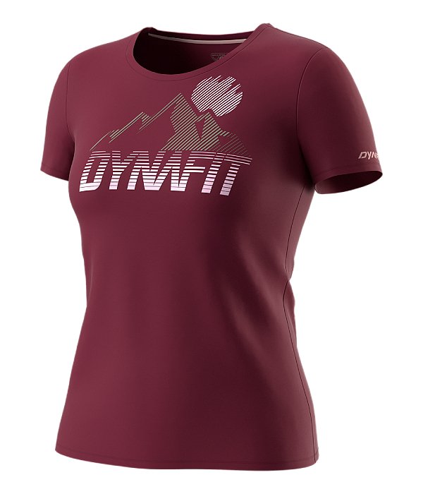 Dynafit triko Transalper Graphic S/S TEE W, červená, L